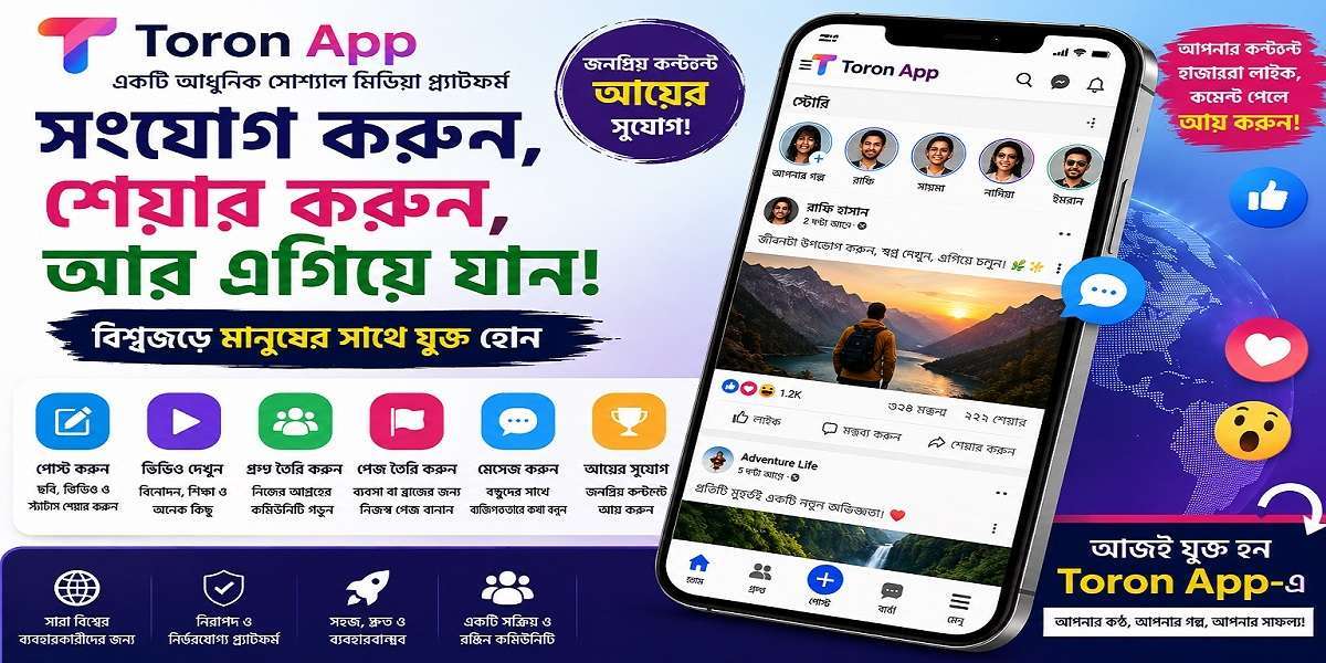 Toron App – Social Media Platform with Content Earning Opportunity